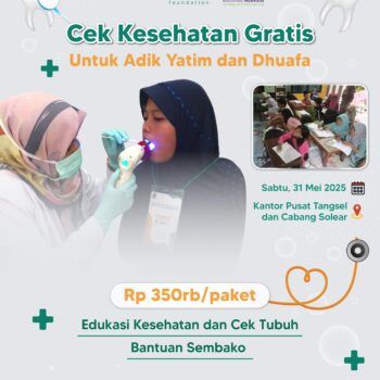 Cek Kesehatan Gratis untuk Adik Yatim dan Dhuafa: Wujudkan Senyum Sehat Mereka